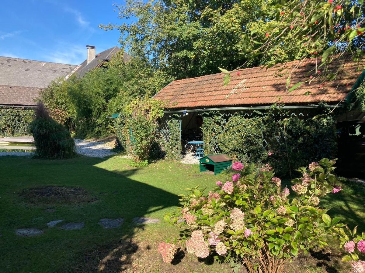 Haus Mit Sauna Und Privatem Badeteich In Anif Bei Salzburg Экстерьер фото